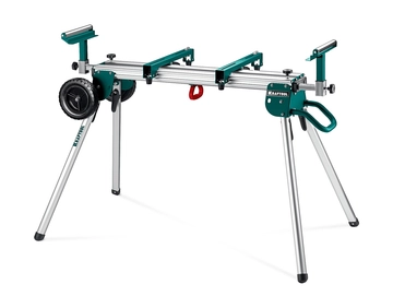 KRAFTOOL MSA-1200 U, (1120-2650)х765х970 мм, алюминиевый мобильный стол для торцовочных пил с ручкой и колесами (38782-2) zb  38782-2