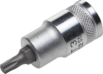 Торцовая бита-головка KRAFTOOL ″INDUSTRIE QUALITAT″, материал S2, TORX, сатинированная, 1/2″, Т30 zb  27905-30_z01
