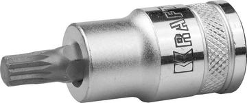 KRAFTOOL SPLINE, 1/2″, М6, торцовая бита-головка (27911-06) zb  27911-06_z01