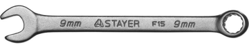 STAYER 9 мм, комбинированный гаечный ключ (27085-09) zb  27085-09