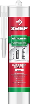 ЗУБР 280 мл, белый, нейтральный силиконовый герметик (41237-0) zb  41237-0_x