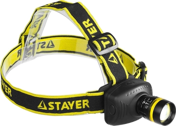 STAYER PROLight, 3 Вт, 3 AAA, налобный фонарь, Professional (56566) zb  56566