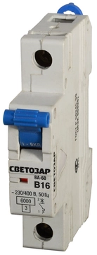 СВЕТОЗАР ВА-60, 1P, 50А, B, 6кА, автоматический выключатель (SV-49051-50-B) zb  sv-49051-50-b