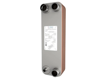 Ридан 021B6900R — Теплообменник пластинчатый паяный BPHE_RD-095-90-3,0-HQ, присоединительный штуцер Q1/Q2 — L2, Q3 — H1"1/8, Q4 — H2"1/8 021b6900r