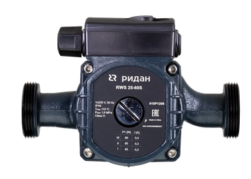 Ридан 015P1208 — Насос RWS 25-60S, DN 25, PN 10, длина 180 мм, присоединение — резьба 015p1208