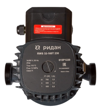 Ридан 015P1220 — Насос RWS 32-160T 230, DN 32, PN 10, длина 230 мм, присоединение — резьба 015p1220