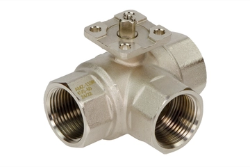 Ридан 082G5419R — Кран шаровой двухпозиционный AMZ-113R PN40, DN20, Kvs 45, Tmax110 °C, Rp3/4, корпус CW617N, трехходовой 082g5419r