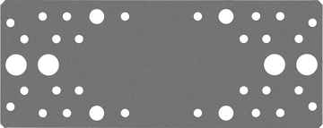 ЗУБР  КП-2.0, 200 x 80 x 2 мм, цинк, крепежная пластина (310236-200-80) 310236-200-80