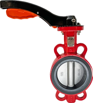 Дисковый поворотный затвор с алюминиевой рукояткой REON тип RSV84RED DN  65 PN 16 065rsv84red