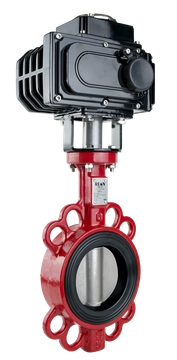 Дисковый поворотный затвор REON тип RSV84RED DN 65 с электроприводом  380 В 065rsv84а380