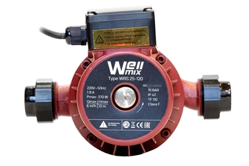 Циркуляционный насос Wellmix WRS 25-120 (190мм, 220V, 1скорость) WL 17049994