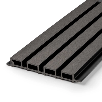 Фасадная реечная панель EasyDecking Вуд-Икс 219х26х3010 Черное дерево Шлифованная LT 26936