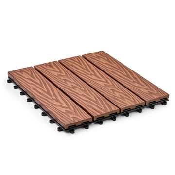 Садовая плитка EasyDecking 300х300х21 Коричневый (в 1 уп. - 11 шт., 1 м2) LT 33840