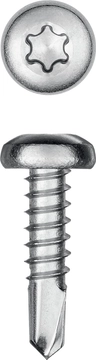 KRAFTOOL  DS-P, 13 х 4.2 мм, А2, сверло, полукруглая головка, ТХ20, 600 шт, саморез нержавеющий (300931-42-013) 300931-42-013