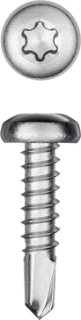 KRAFTOOL  DS-P, 16 х 4.8 мм, А2, сверло, полукруглая головка, ТХ25, 400 шт, саморез нержавеющий (300931-48-016) 300931-48-016