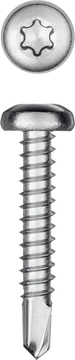 KRAFTOOL  DS-P, 32 х 4.8 мм, А2, сверло, полукруглая головка, ТХ25, 250 шт, саморез нержавеющий (300931-48-032) 300931-48-032