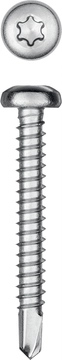 KRAFTOOL  DS-P, 38 х 4.8 мм, А2, сверло, полукруглая головка, ТХ25, 200 шт, саморез нержавеющий (300931-48-038) 300931-48-038