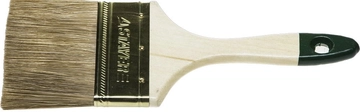STAYER  LASUR, 75 мм, 3″, смешанная щетина, деревянная ручка, для высокотекучих ЛКМ, плоская кисть (01031-75) 01031-75