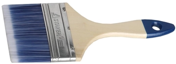 STAYER  AQUA, 100 мм, 4″, искусственная щетина, деревянная ручка, для воднодисперсионных и акриловых ЛКМ, плоская кисть (01032-100) 01032-100