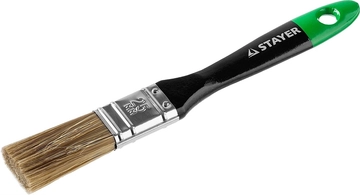 STAYER  UNIVERSAL-ARTEX, 25 мм, 1″, искусственная щетина, деревянная ручка, для высокотекучих ЛКМ, плоская кисть (0106-025) 0106-025