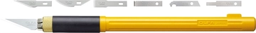 OLFA  с профильными лезвиями 6 мм, 4 шт, перовой нож (OL-AK-4) OL-AK-4