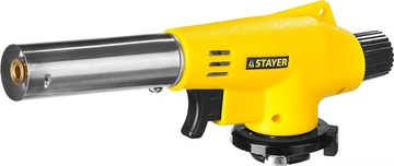 STAYER  MaxTerm MG 100, 1300°C, газовая горелка с пьезоподжигом на баллон с цанговым соединением (55584) 55584