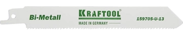 KRAFTOOL  S922VF, по дереву и металлу, Bi-Met, шаг 1.8-2.5 мм, 130 мм, полотно для сабельной пилы (159705-U-13) 159705-U-13