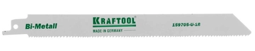 KRAFTOOL  S1122VF, по дереву и металлу, Bi-Met, шаг 1.8-2.5 мм, 180 мм, полотно для сабельной пилы (159705-U-18) 159705-U-18
