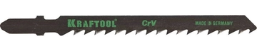 KRAFTOOL  T144D, EU-хвост., по дереву, быстрый рез, шаг 4 мм, 75 мм, 5 шт, полотна для лобзика (159521-4-S5) 159521-4-S5