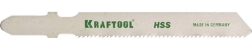 KRAFTOOL  T118A, EU-хвост., по металлу HSS, шаг 1.2 мм, 50 мм, 5 шт, полотна для лобзика (159551-1.2-S5) 159551-1.2-S5