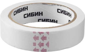 СИБИН  25 мм х 25 м, креповый, малярный скотч (12111-25) 12111-25_z01