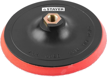 STAYER  М14, d 150 мм, пластиковая, мягкая опорная тарелка на липучке для УШМ (35744-150) 35744-150