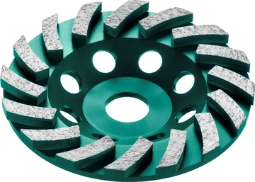 KRAFTOOL  Turbo, d 125 мм, сегментная алмазная шлифовальная чашка (33368-125) 33368-125