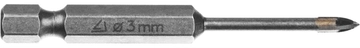 STAYER  3 мм, 4х кромка, HEX 1/4, Сверло по стеклу и кафелю (2985-03) 2985-03_z01