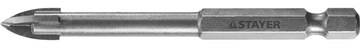 STAYER  6 мм, 4х кромка, HEX 1/4, Сверло по стеклу и кафелю (2985-06) 2985-06_z01