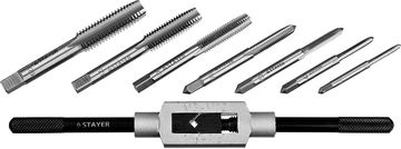 STAYER  MaXCut, 8 предметов, инструментальная сталь, набор метчиков (28016-H8) 28016-H8_z01