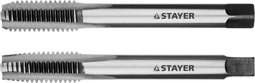 STAYER  M10 х 1.5, 2 шт, комплект метчиков (28025-10-1.5-H2) 28025-10-1.5-H2