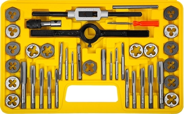 STAYER  MaXCut, 40 предметов, инструментальная сталь, набор метчиков и плашек (2805-H40) 2805-H40_z01