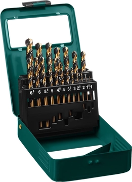 KRAFTOOL  Cobalt, 19 шт, (1-10 мм), сталь М42, HSS-Co(8%), набор сверл по металлу (29656-H19) 29656-H19