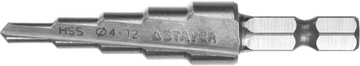 STAYER  4-12 мм, 5 ступеней, сталь HSS, ступенчатое сверло (29660-4-12-5) 29660-4-12-5