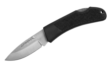 STAYER  75 мм, средний, с обрезиненной ручкой, складной нож (47600-1) 47600-1_z01