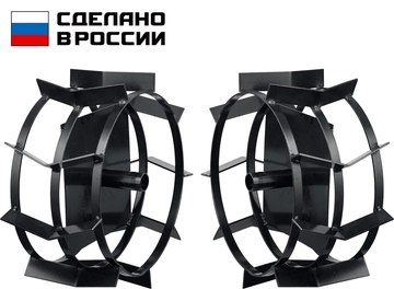 ЗУБР  ГР-2, 430х200 мм, 2 шт., грунтозацепы для мотоблоков (707105-2) 707105-2