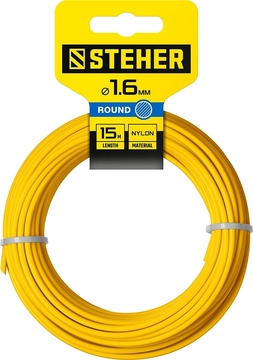 STEHER  КРУГ, 1.6 мм, 15 м, леска для триммера (75001-1.6) 75001-1.6