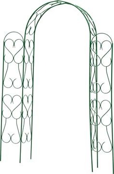 GRINDA  АМПИР, 240 х 120 х 36 см, угловая, разборная, стальная, декоративная арка (422253) 422253