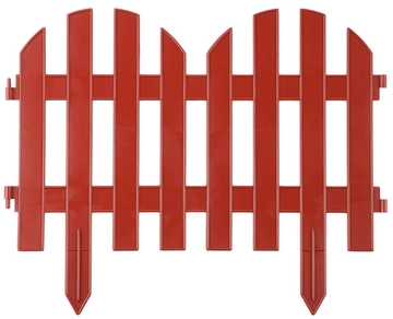 GRINDA  Палисадник, 28 х 300 см, терракот, 7 секций, декоративный забор (422205-T) 422205-T