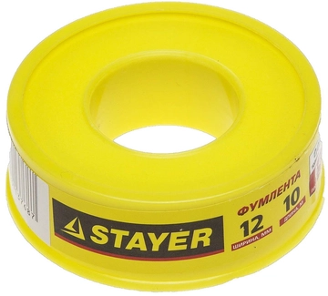 STAYER  0.075 мм х 12 мм х 10 м, 0.40 г/см3, ФУМ лента (12360-12-040) 12360-12-040