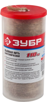 ЗУБР  110 м, сантехническая льняная нить (4-51992-110) 4-51992-110