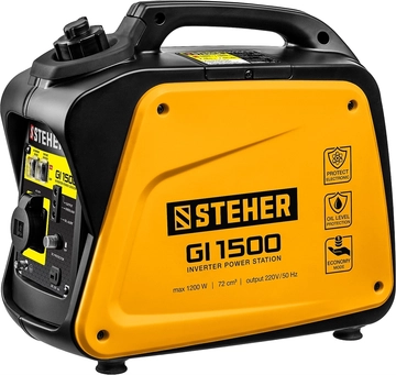 STEHER  1200 Вт, инверторный генератор (GI-1500) GI-1500
