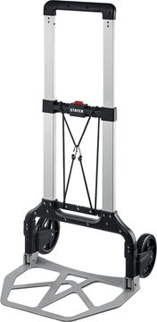 STAYER  PROTruck, до 120 кг, из алюминиевого сплава, платформа 48.5 х 35 см, колеса d 16 см, вес 5 кг, складная хозяйственная тележка (38755-120) 38755-120
