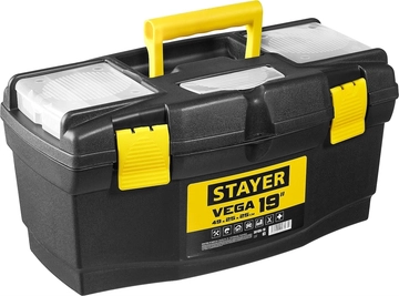 STAYER  VEGA-19, 490 х 250 х 250 мм, (19″), пластиковый ящик для инструментов (38105-18) 38105-18_z03